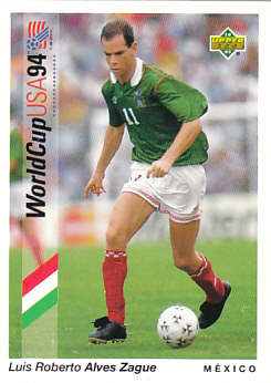 Luis Roberto Alves Zague Mexico Upper Deck World Cup 1994 Preview Eng/Spa #41